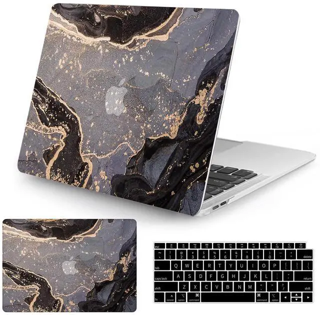 Main image of Watbro Compatible with MacBook Air 13 Inch Laptop Case 2020 2019 2018 Release A2337 M1/A2179/A1932,Colorful Marble Case with Keyboard Cover Skin for MacBook Air 2020 with Touch ID