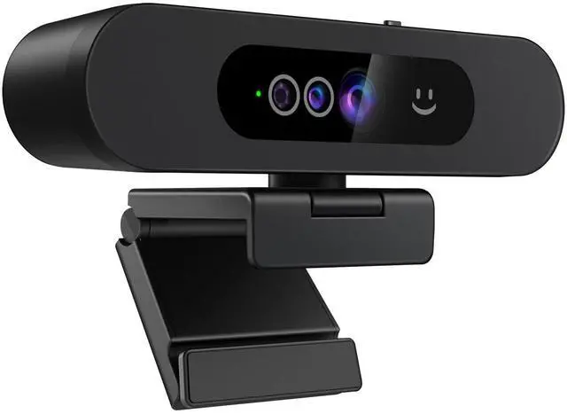 Main image of Window Hello Webcam, 1080P 30fps Camera with Noise-reducing Mic, Plug & Play, 90° Wide Angle, Built-in Privacy Cover, 360° Rotation Pan & 90° Tilt, Perfect for Zoom, Google Meet, Microsoft Teams