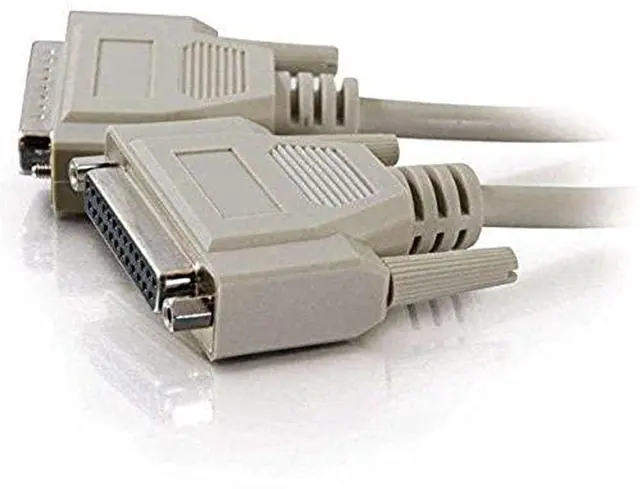 Main image of Legrand - C2G DB25 M/F RS232 Serial Extension Cable with Male and Female DB25 Connectors, Beige PC Extension Cable, 100 Foot Serial Port Cable, 1 Count, C2G 02657