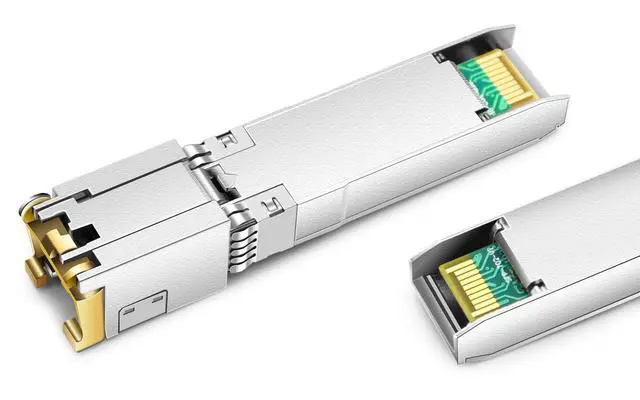 Alt view image 3 of 5 - 10G SFP+ RJ45 80m for Fortinet FN-TRAN-SFP+GC FS-TRAN-SFP+GC Mini-GBIC 10GBase-T SFP+ Transceiver 80m 10G-T Copper SFP+ to RJ-45