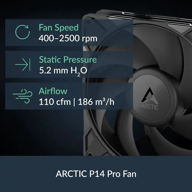 Alt view image 3 of 5 - ARCTIC Liquid Freezer III Pro 280 - AIO CPU Cooler, 2 x 140 mm Water Cooling, 38 mm Radiator, PWM Pump, VRM Fan, AMD AM5/AM4, Intel LGA1851/1770 Contact Frame - Black