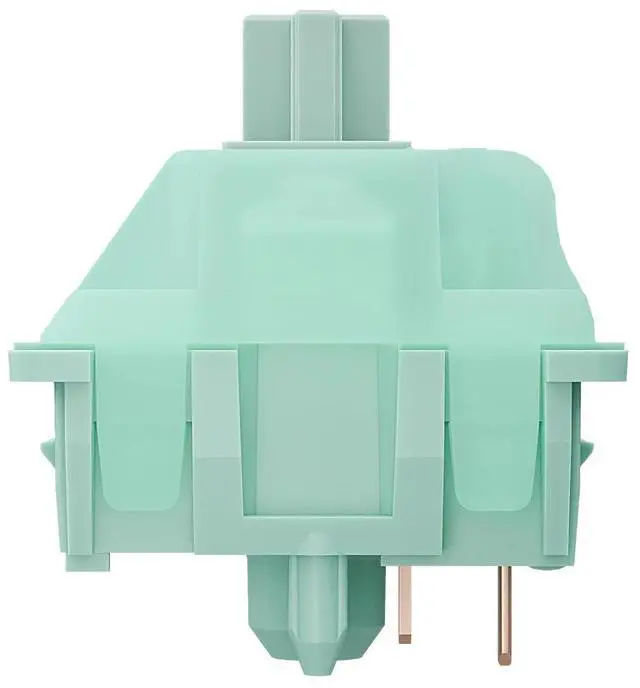 Alt view image 3 of 5 - Gateron Jade Mint Keyboard Switches, Linear RGB LED 5 Pin 22mm Dual-Stage Spring Factory Pre-lubed 55gf Switches for Mechanical Keyboard(108PCS)