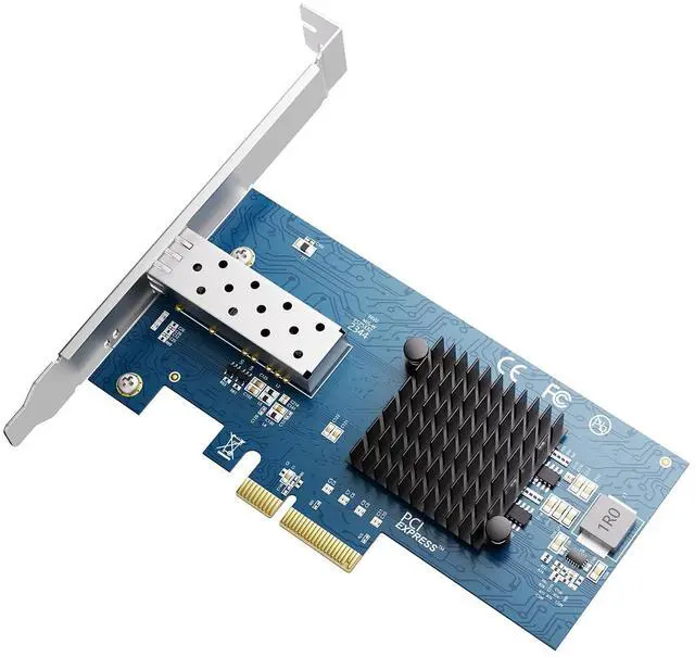 Main image of 10Gb Open SFP+ PCI-e Network Card, with Intel 82599(X520-DA1) Controller, 10Gbps Ethernet Adapter, 10Gbe 10G NIC Card, Support Windows/Windows Server/VMware
