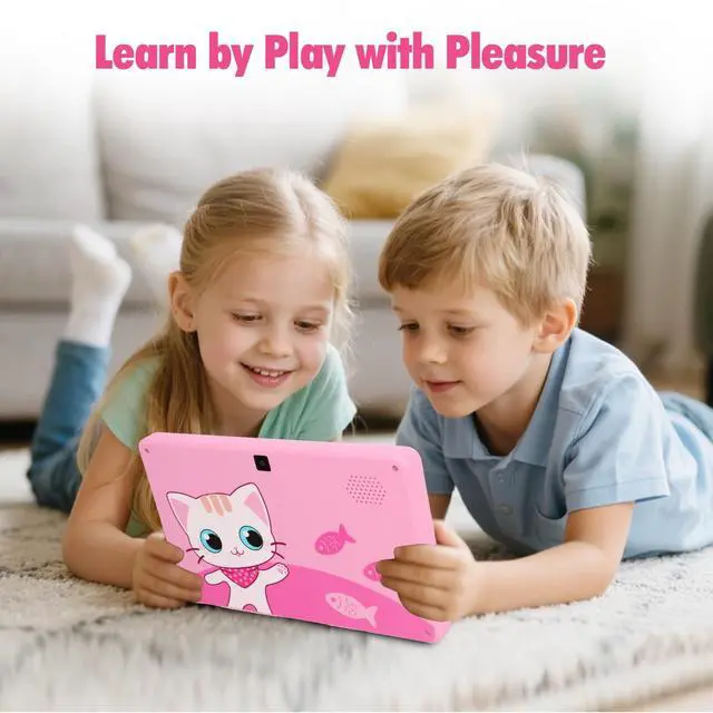 Alt view image 2 of 5 - Kids Tablet 7 Tablets for Kids with Parental Control, WIFI Childrens Tablets for Toddlers with Plenty of Offline Child learning Apps Pre-installed, Toddler Tablet 3-7 Years Boy Girls GiftPink)