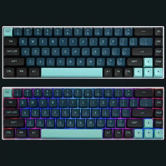 Alt view image 5 of 5 - Custom Keycaps CSA Profile 160 Keys Keycaps ABS Double-Shot with ANSI Layout & ISO Layout Kit for Cherry MX Gateron Kailh TTC Holy Panda Switches (Monster)