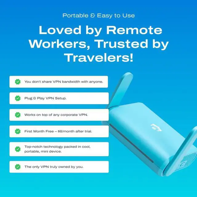 Alt view image 5 of 5 - Maui MA-B256, VPN Server & 2 Travel Router Solution  Secure Home Network Access from Anywhere, Keep Your Home IP Wherever You are, and Enjoy Private, Full VPN Control