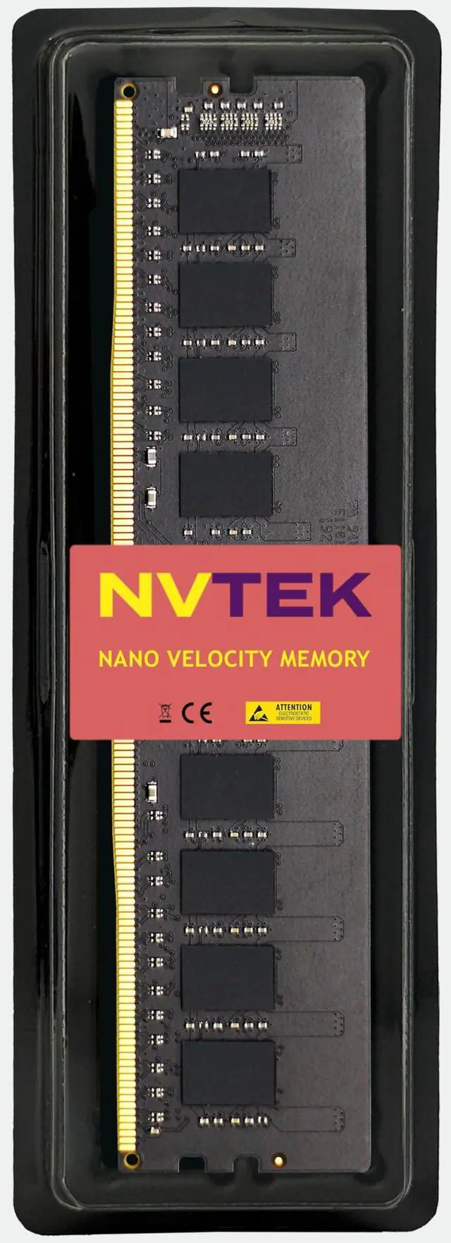 Alt view image 3 of 5 - NVTEK 8GB (1X8GB) DDR4 2666MHZ PC4-21300 UDIMM 1Rx8 1.2V CL19 288-PIN Non-ECC Unbuffered Desktop PC Computer Memory