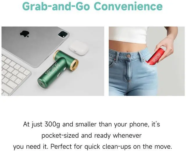 Alt view image 4 of 5 - KiCA JetFan 2S Combo Compressed AirCan Substitute,117000RPM Air Duster Electric Blower for ComputerKeyboard Cleaning,Hair Drying,Camping,Outdoors,Car,Barbershop,Handmade,Rechargable,Metal Body,Black