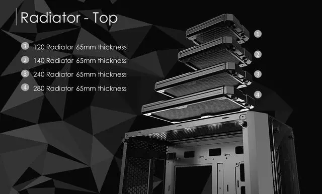 Alt view image 4 of 5 - RAIJINTEK PONOS MS4, Mid-Tower PC Case, with Tempered Glass and Front Mesh, EEB M/B, Comes with 4pcs 12025 ARGB Fans, Compatible with Max. 390mm VGA Card, USB3.0 and Magnetic Dust Filters