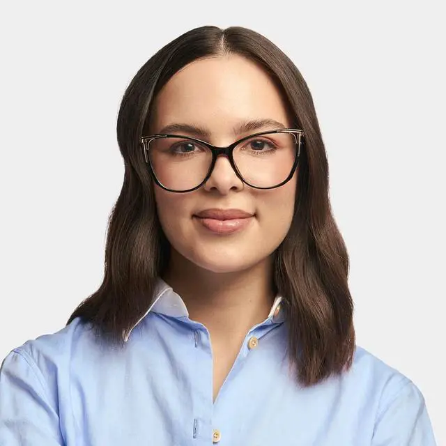 Alt view image 2 of 5 - Zeelool Blue Light Blocking Glasses, Cat Eye Glasses Frame for Women Eyeglasses with Clear Lenses ZJGX368841-01B