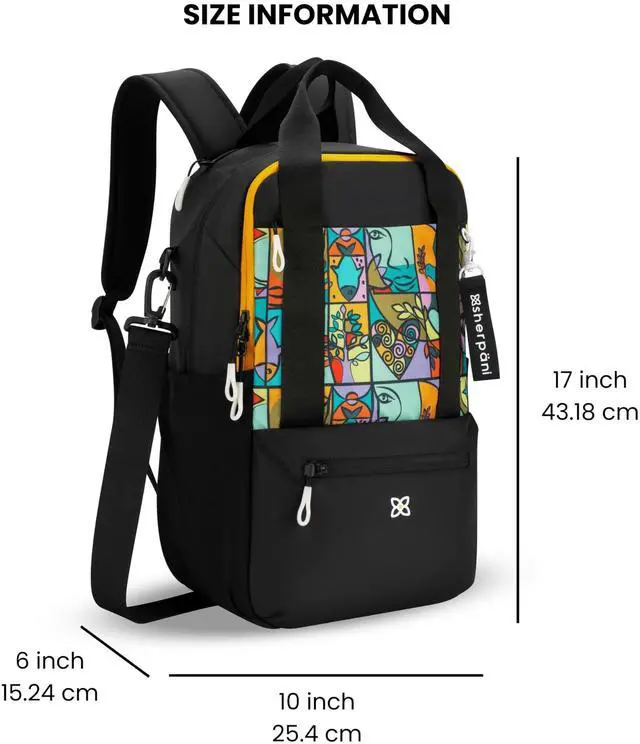 Alt view image 2 of 5 - Sherpani Camden, Convertible Backpack, 3 in 1 Tote Bag, 18L Travel Backpack, Crossbody Bag for Women, Cross Body Purse, Travel Gifts, RFID Protection, Fits 13 Laptop (Cloud9)