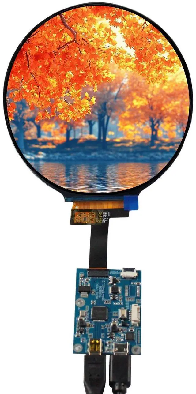 Main image of FanyiTek 4" 4 inch 720P Circle LCD Screen and Driver Board,for DIY Smart Display,Round mini Dashboard