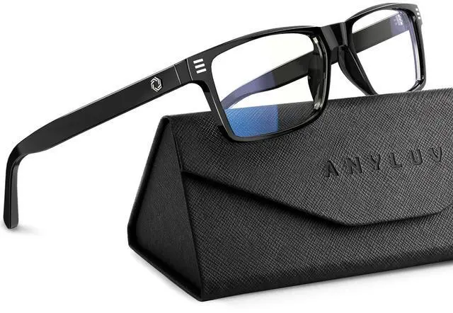 Main image of ANYLUV Blue Light Glasses Men Woman, Blue Light Blocking Glasses for Computer Gaming, Eye Strain Relief Eye Protection
