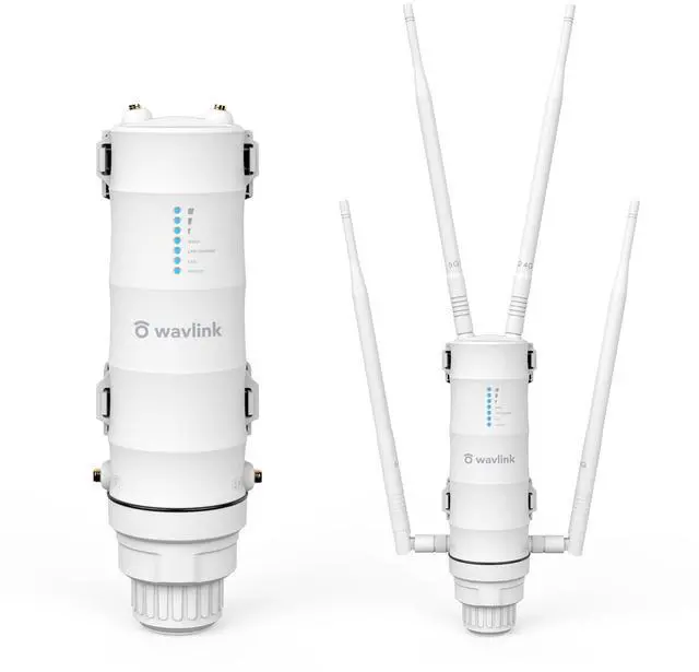 Main image of WAVLINK AC1200 Outdoor WiFi Extender, Weatherproof Dual Band Wireless Outdoor Access Point with POE, High Power Long Range WiFi Extender Signal Booster, 4x7dBi Antennas, AP/Router/Repeater Mode