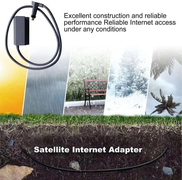 Alt view image 5 of 5 - Generic Ethernet Adapter Satellite Internet V2 for Rectangle Dish, Rectangle Dish Antenna Satellite USB Internet Powerline Kit for V2, Genericg8o91qgvnc