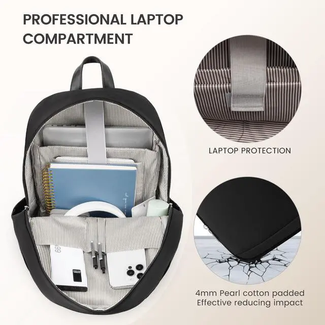 Alt view image 4 of 5 - LOVEVOOK 17.3 inch Laptop Backpack - Versatile Work and School Backpack for Men and Women, Durable and Stylish Design