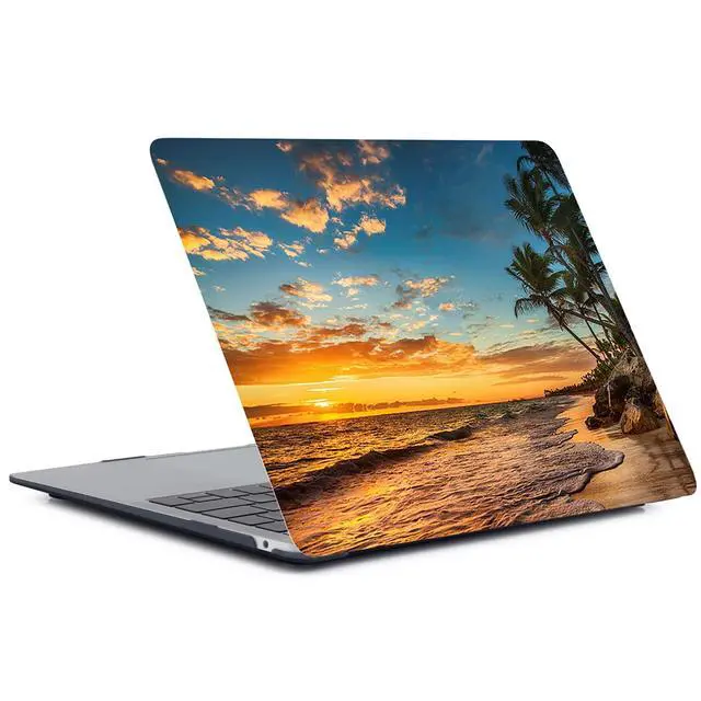 Alt view image 4 of 5 - Laptop Cover Case Compatible with New MacBook Air 13.6 inch M2 Chip Model A2681 with Liquid Retina Display and Touch ID Released in 2022, Protective Hard Shell Case & Keyboard Cover, Beach