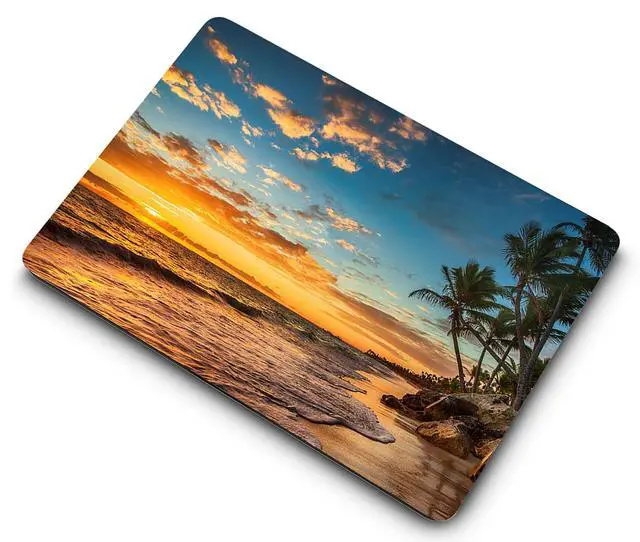 Alt view image 5 of 5 - Laptop Cover Case Compatible with New MacBook Air 13.6 inch M2 Chip Model A2681 with Liquid Retina Display and Touch ID Released in 2022, Protective Hard Shell Case & Keyboard Cover, Beach