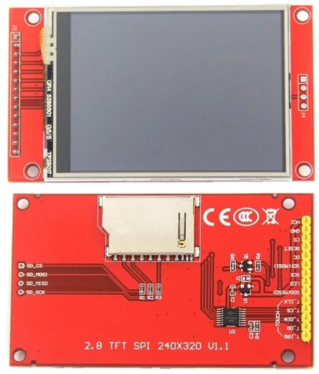 Alt view image 2 of 5 - FainWan ILI9341 2.8" SPI TFT LCD Display Touch Panel 240X320 Module with PCB 5V/3.3V STM32 with Touch