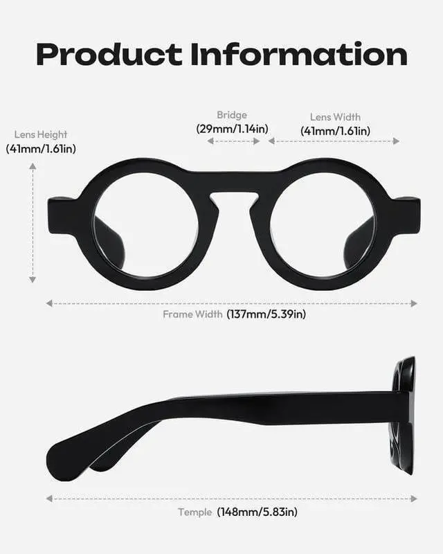 Alt view image 2 of 5 - Blue Light Blocking Glasses - Anti Glare & Eyestrain, 99% Filter, Lightweight Acetate Frame for Gaming/Office/Reading