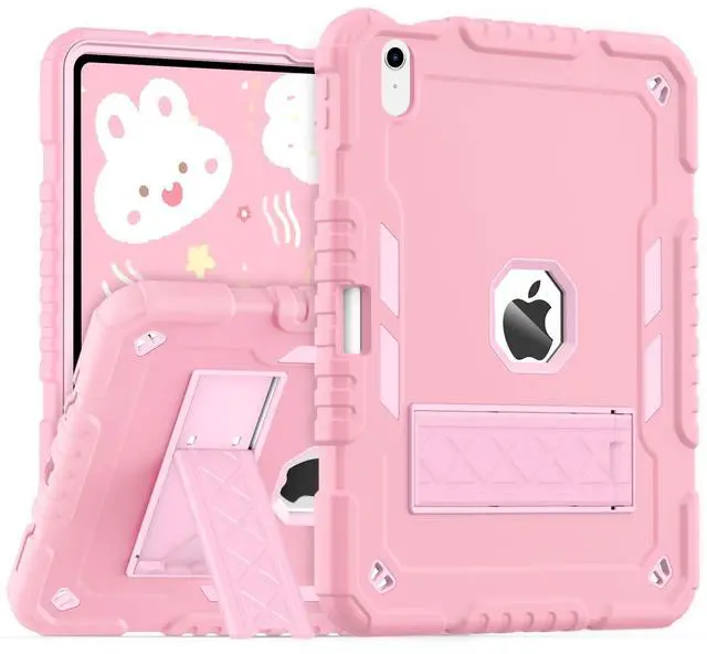 Main image of ZoneFoker for iPad (A16) Case 11th Generation 11 inch 2025 / iPad 10th Gen 10.9 inch 2022, Heavy Duty Durable i Pad 11/10 Gen Cover with Pencil Holder/Stand for Kids Girls (Light Pink)
