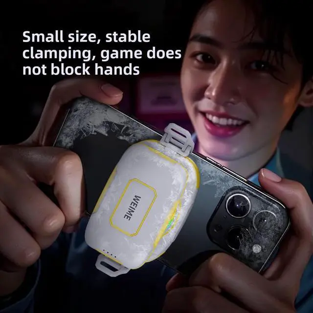 Alt view image 3 of 5 - lumivista IceFrost Xtreme Semiconductor Cooler - 3000mAh Portable Phone Cooler for Gaming & Live Streaming, Compatible for, Clip-on for Android, RGB Lights, Ultra Quiet (<18dB)