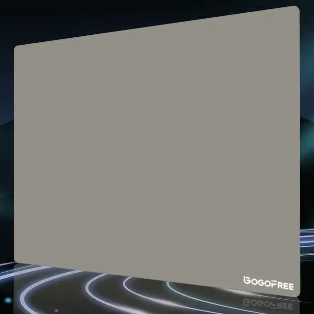 Main image of Hard Gaming Mouse Pad, Professional Esport Tempered Glass Mouse Mat Ultra-Smooth Micro-Etched Surface for Top Speed and Control (Gray, 19.7L x 15.8W inches)