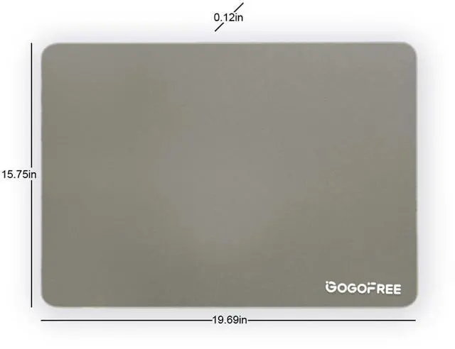 Alt view image 5 of 5 - Hard Gaming Mouse Pad, Professional Esport Tempered Glass Mouse Mat Ultra-Smooth Micro-Etched Surface for Top Speed and Control (Gray, 19.7L x 15.8W inches)