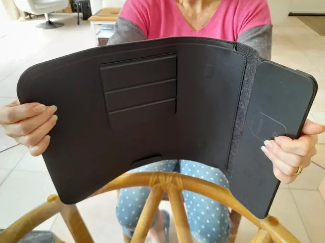 Alt view image 5 of 5 - 4 in 1 Laptop Sleeve with Wireless Charging 13"-17" Slim-Flexible Case, Mousepad, Surface Mat. Charge 2 Devices at Once USB-C Port, Compatible with MacBook air, Earbuds/iPhone/Android (019)