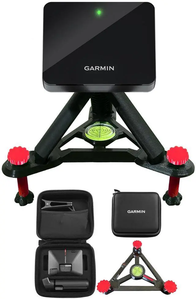 Main image of PlayBetter Garmin Approach R10 Portable Golf Launch Monitor & Simulator Bundle - Great for Home, Outdoor & Indoor, Projector Compatible, Software Accuracy Upgraded - Includes Alignment Stand