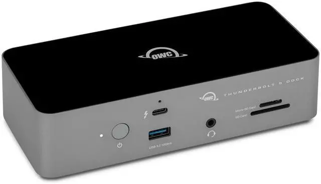 Main image of OWC 11-Port Thunderbolt 5 Docking Station, 2.5GbE, SD/Micro-SD Card Reader, Audio in/Out Jack, USB 3.2 Type-A Ports, 140W Power Delivery