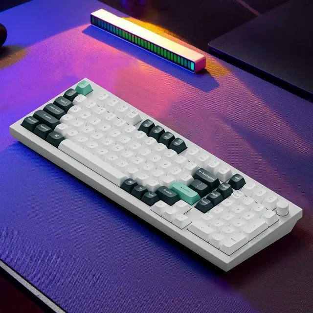 Alt view image 2 of 5 - Keychron Q5 HE QMK Wireless Custom Mechanical Keyboard with Knob, 2.4 GHz/Bluetooth/Wired 96% Layout Hot-Swappable Programmable RGB Backlit Gateron Magnetic Switches for Mac Windows, Shell White