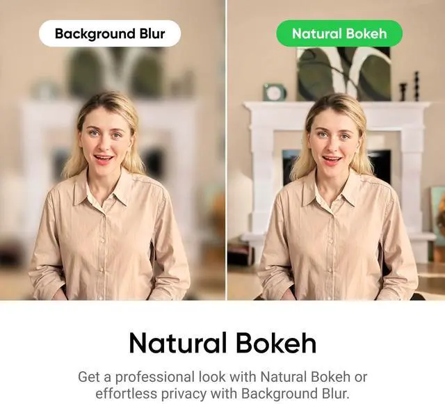 Alt view image 4 of 5 - Insta360 Link 2C - 4K Webcam for PC/Mac, 1/2" Sensor, Auto Framing, HDR, AI Noise-Canceling Mic, Gesture Control for Streaming, Video Calls, Gaming, Works with Zoom, Teams, Black