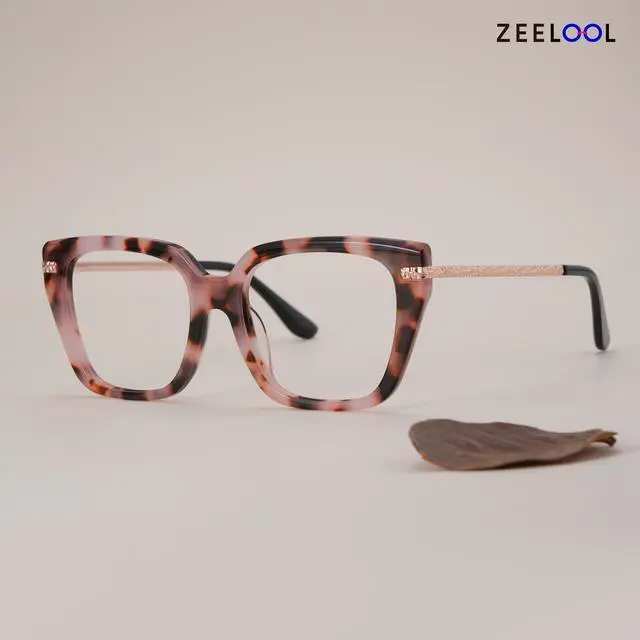 Alt view image 2 of 5 - Zeelool Stylish Square Blue Light Blocking Glasses for Women TV Phone Computer Gaming Glasses ZJGX415471-02 Tortoise