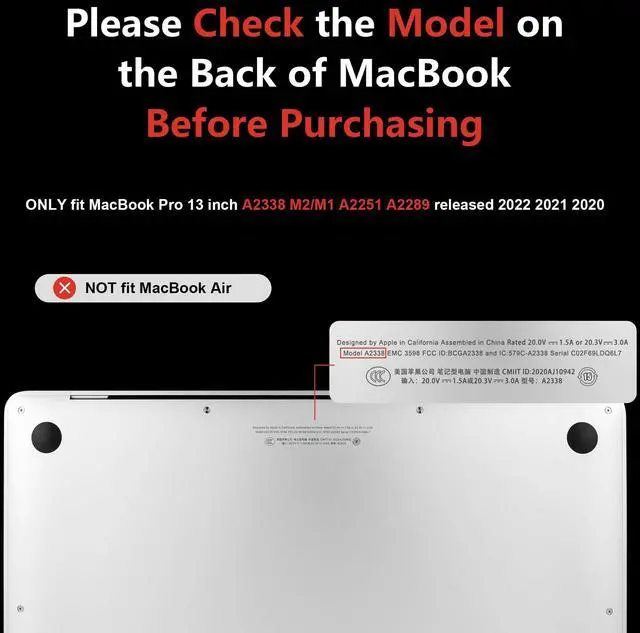 Alt view image 2 of 5 - MEEgoodo for MacBook Pro Case 13 inch 2022 2021 2020 A2338 M2/M1 A2251 A2289 with Touch ID,Clear Laptop Hard Shell Cases with Keyboard Webcam Cover & Trackpad Film & Type C Adapter, Multicolored Roses