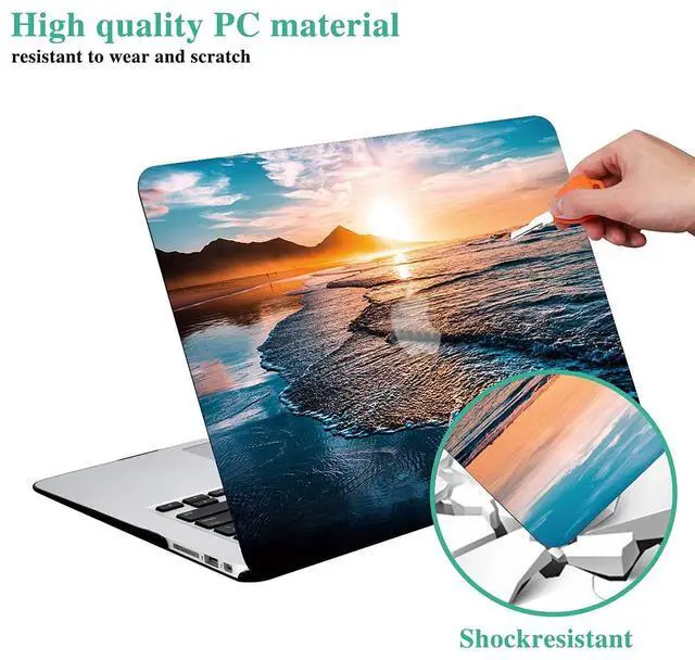 Alt view image 3 of 5 - DTangLsm Compatible with MacBook Pro 16 inch Case 2025 2024-2021 M4 M3 M2 M1 A3403 A3186 A2991 A2780 A2485 Pro Max, Slim Protective Plastic Hard Shell Case & Keyboard Cover for MacBook Pro M4, Beach
