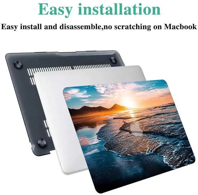 Alt view image 4 of 5 - DTangLsm Compatible with MacBook Pro 16 inch Case 2025 2024-2021 M4 M3 M2 M1 A3403 A3186 A2991 A2780 A2485 Pro Max, Slim Protective Plastic Hard Shell Case & Keyboard Cover for MacBook Pro M4, Beach