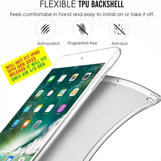 Alt view image 5 of 5 - DuraSafe Cases for iPad Air 6th 5th 4th Gen Air 11 2024 11" 10.9" Case A2588 A2589 A2591 A2316 MM9E3LL/A MM9D3LL/A MME23LL/A MM9C3LL/A MM9F3LL/A MYFQ2LL/A MYFM2LL/A MYFR2LL/A MM9N3LL/A - Blue