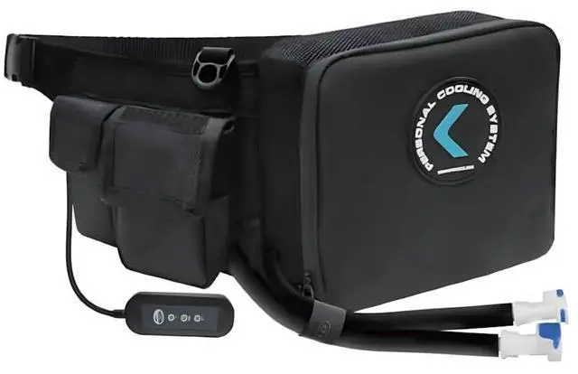 Alt view image 4 of 5 - COMPCOOLER Waistpack ICE Water Cooling System Hoodie Cooling T-shirt 1.5L Detachable Bladder Flow Control(XS/S)