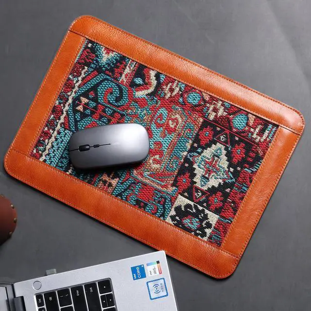 Alt view image 5 of 5 - CPNVWA Genuine Leather Laptop Sleeve Compatible with MacBook 16 M4 M3 M2 M1 Pro/Max  MacBook Air 15 M4 M3 M2, 15" - 16" Laptops Protective Cover,Brown