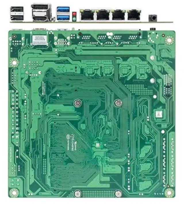 Alt view image 3 of 5 - PcZinophyte 6-Bay NAS Motherboard N150 6*SATA3.0 2*M.2 NVMe 4 * 2.5G Nics 1*PCIE X1 1*DDR5 Low Power Firewall ITX Mainboard