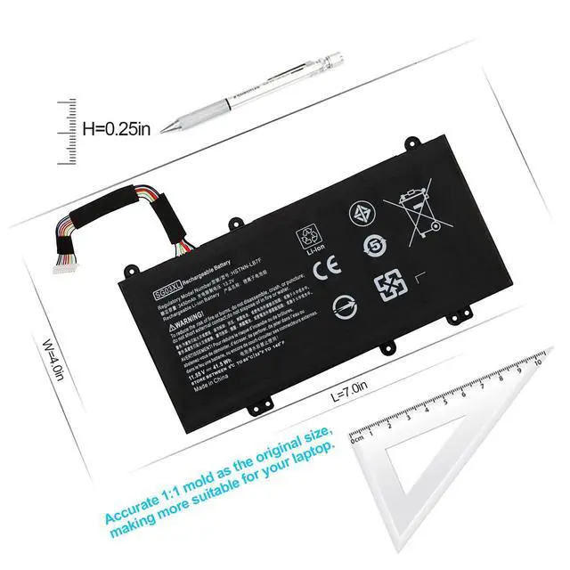 Alt view image 3 of 5 - SG03XL Battery Compatible HP Envy M7 M7-U M7-U000 M7-U009DX M7-U109DX 17-U011NR 17-U000 17T-U000 17-U011NR 17-U163CL 17-U177CL 849314-850 849315-850 TPN-I126 849049-421 HSTNN-LB7F W2K88UA Laptop