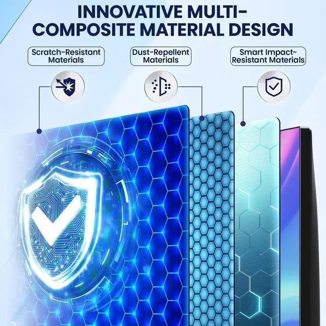 Alt view image 4 of 5 - Magnetic 22 Inch Privacy Screen for Frameless Computer Monitor 16:10 Aspect Ratio,Hanging Blue Light Screen Protector Eye Protection Anti-Spy Shield, 22in Removable Privacy Filter