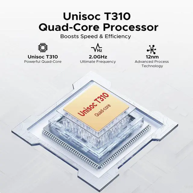 Alt view image 4 of 5 - DOOGEE Tab A9 Android 15 Tablet,10 inch Tablet,Quad Core CPU Android Tablets,12GB+64GB,800x1280 Resolution,6580mAh Large Battery,Dual Speakers,8MP+5MP,OTG/Face Unlock Grey