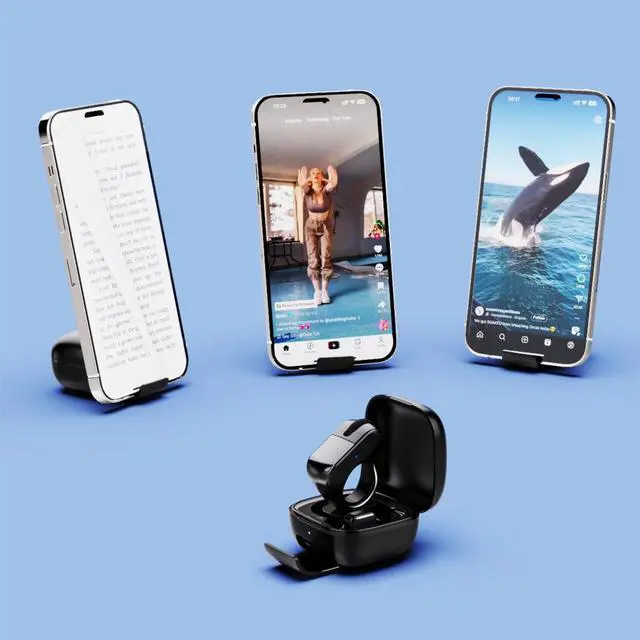 Alt view image 5 of 5 - ByteWave Bluetooth Ring Mouse with USB Receiver, touchpad Control & Rechargeable case. Works with PC, Laptop, Tablet & Mobile. Compact, Wearable Design for Scrolling, clicking & Navigating (Black)