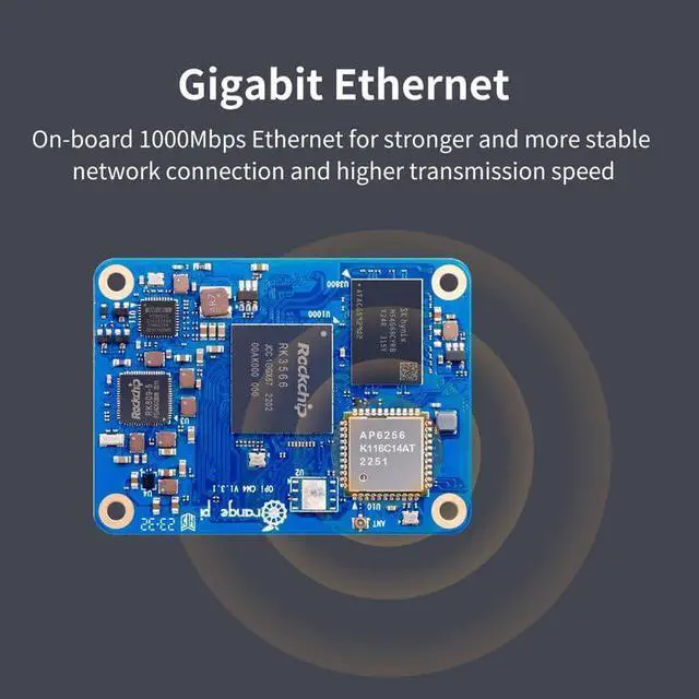 Alt view image 5 of 5 - Orange Pi Compute Module 4 8GB+64GB, Rockchip RK3566 Quad-Core 64-Bit Single Board Computer, Orange Pi CM4 8GB RAM 64GB eMMC Flash, Support 2.4/5.0GHz Wi-Fi & Bluetooth 5.0 (CM48G64G)