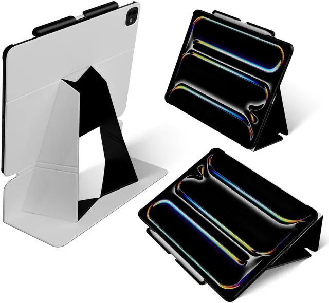 Main image of MOFT Folio Case for iPad Pro 11-inch (M4) 2024 - Silm Stand Protective Case with Detachable Pencil Holder, Multi-Angle Viewing, MOVAS Leather Cover, Auto Sleep/Wake, Misty Cove