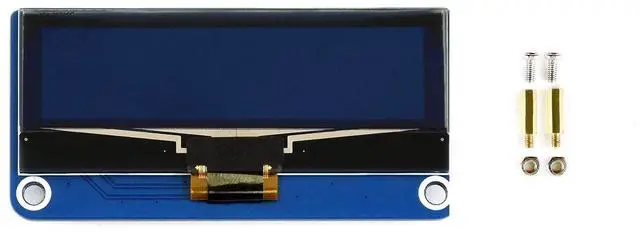 Alt view image 2 of 5 - Waveshare 2.23inch OLED Display HAT for Raspberry Pi 128×32 Pixels with Embedded 1305 Driver Communicating via SPI or I2C Interface.