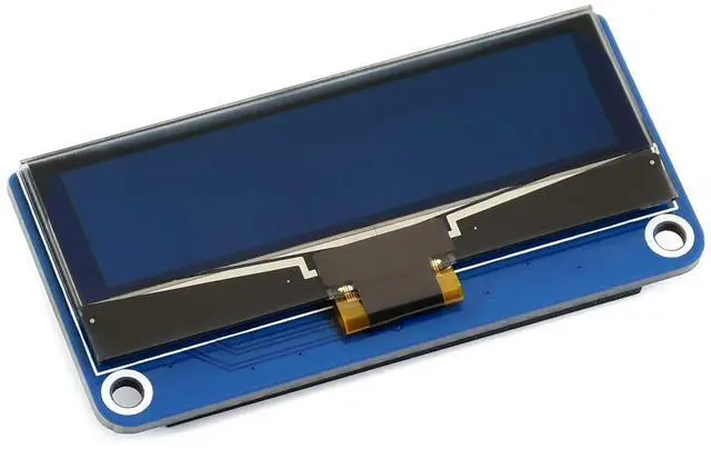 Alt view image 4 of 5 - Waveshare 2.23inch OLED Display HAT for Raspberry Pi 128×32 Pixels with Embedded 1305 Driver Communicating via SPI or I2C Interface.