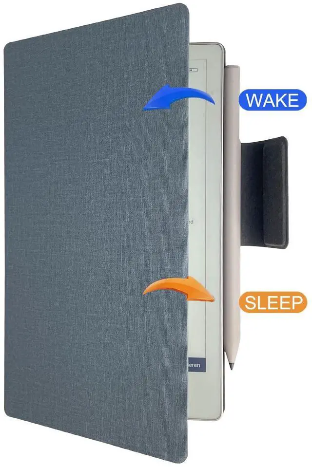 Alt view image 3 of 5 - ZhaoCo Case for Remarkable Paper Pro Move 7.3 inch, PU Leather Slim Lightweight Book Folio Protective Magnetic Cover - Blue